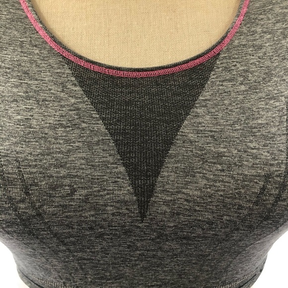 Champion sports bra grey with pink  stitching M - Picture 5 of 8